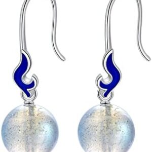 Dorunmo Shell/Bat/Butterfly/Axolotl/Rabbit/Sunflower/Daisy/Flamingo/Flag/Lotus/Sword/Fruit/Beads/Paw/Bee Earring Sterling Silver Dangle Leverback Earrings for Women