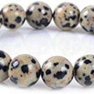 JUSTINSTONES 8mm Round Beads Stretch Bracelet 7 Inch Unisex