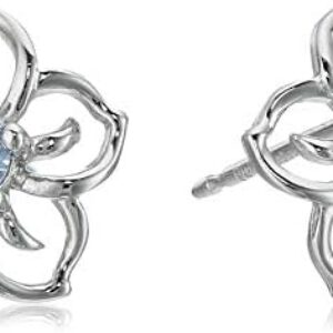 Amazon Essentials Sterling Silver Sky Flower Stud Earrings (previously Amazon Collection)