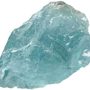 Aquamarine Raw Crystals, Large 1.25-2.0″ Healing Crystals Natural Rough Stones Crystal for Tumbling, Cabbing, Fountain Rocks, Decoration, Polishing, Wire Wrapping, Wicca & Reiki
