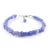 Natural Raw Tanzanite Crystal Handmade Rough String Bracelets, Gemstone Rough, December Birthstone, Healing Stones, Fashion Statement Women Jewelry, 925 Sterling Silver Chain 8 inch