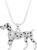 Lola Bella Gifts Crystal Dalmatian Dog Pendant Necklace with Gift Box